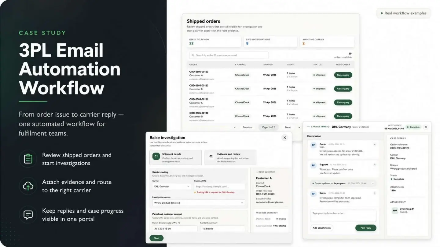 3PL Email Automation: 3PL Email Automation — presentation, page 1