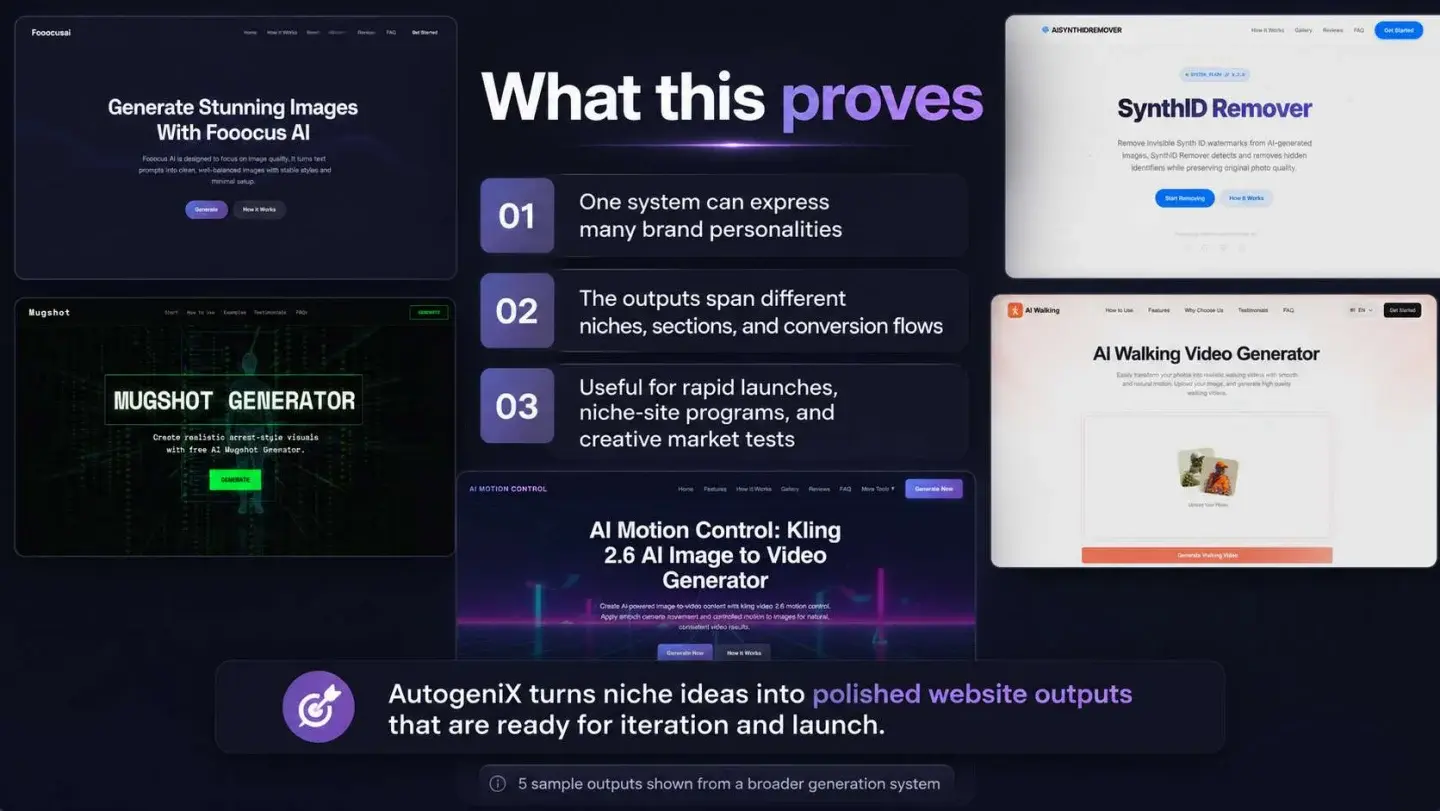 AutogeniX: AutogeniX — presentation, page 8