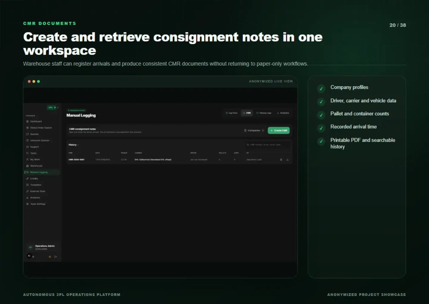 Support Space: Support Space — presentation, page 20