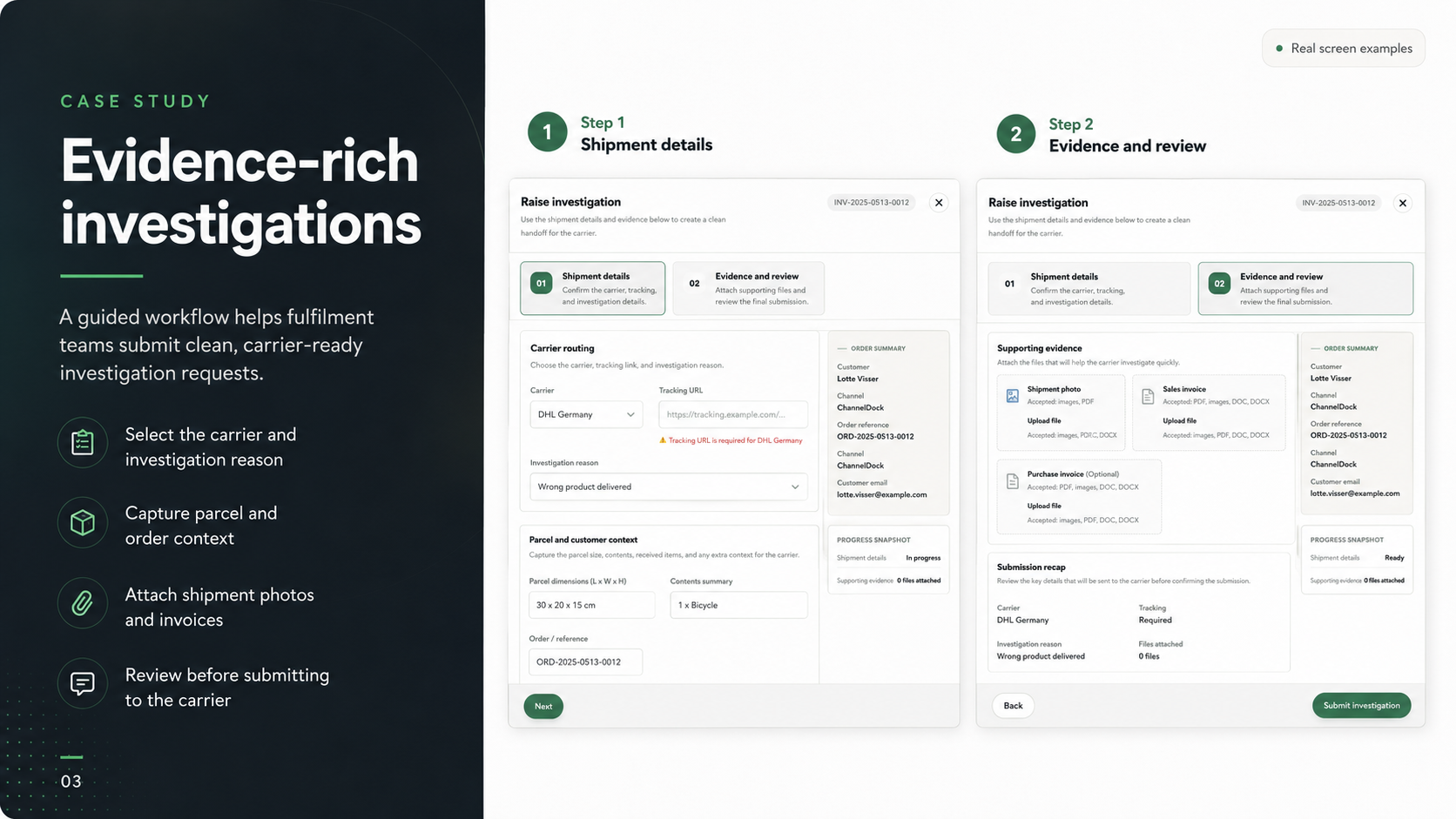 3PL Automation SaaS | Investigation & Seller Operations screenshot 3